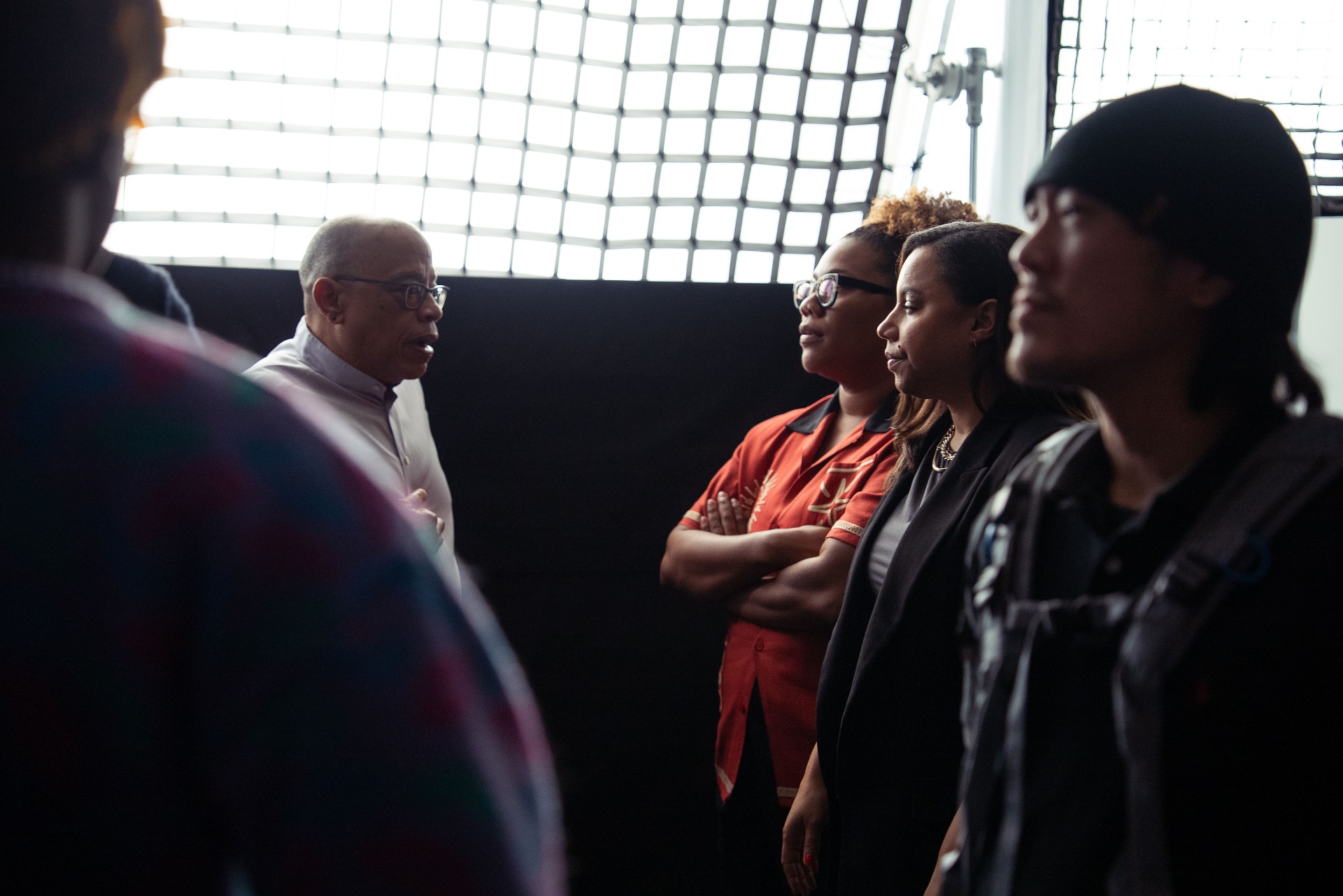 Director's huddle